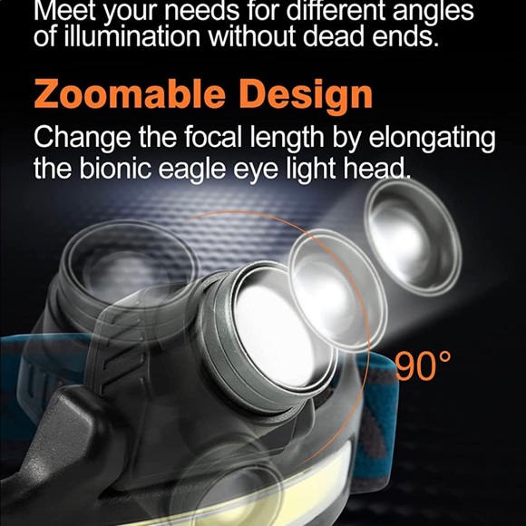 rechargable headlamp 2pcs - Picture 10 of 13